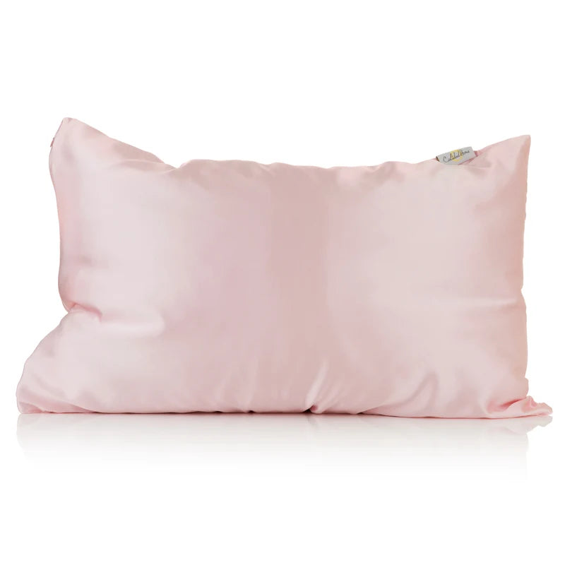 Pink Silk Pillowcase in Soft Blush, Made from 100% Mulberry Silk