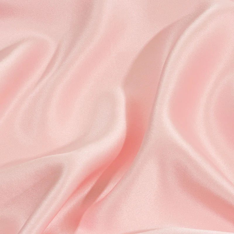 Pink Silk Pillowcase in Soft Blush, Made from 100% Mulberry Silk