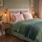 Pink Silk Pillowcase in Soft Blush, Made from 100% Mulberry Silk