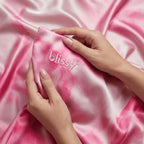 Pink Tie-Dye Silk Pillowcase
