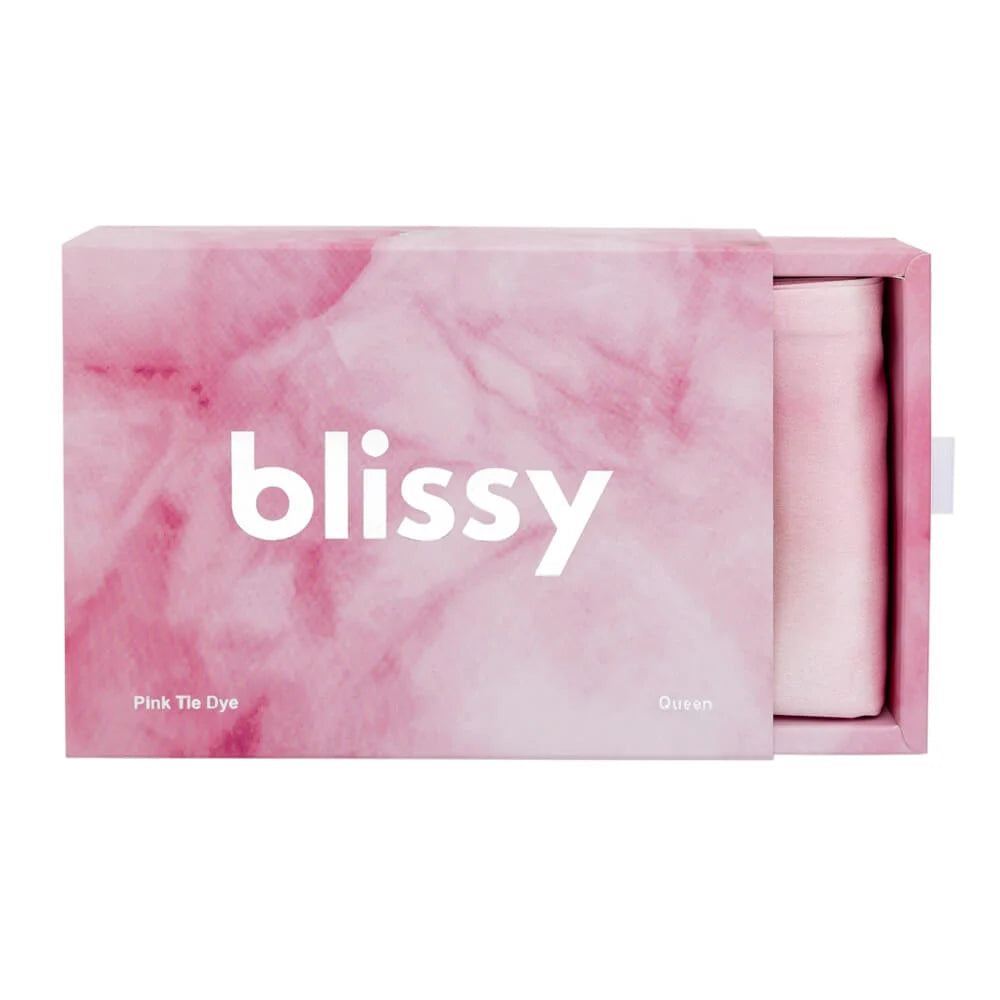 Pink Tie-Dye Silk Pillowcase