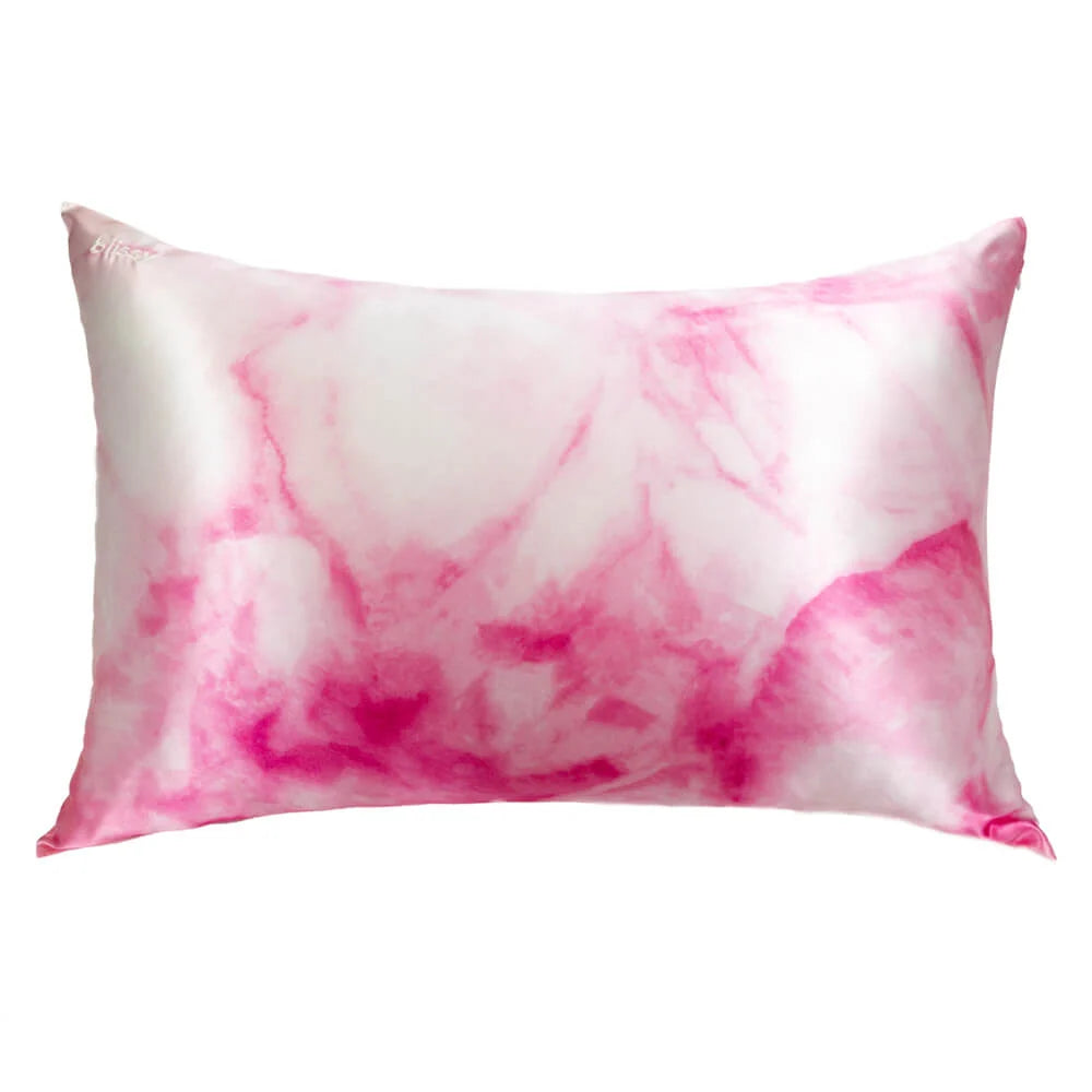 Pink Tie-Dye Silk Pillowcase