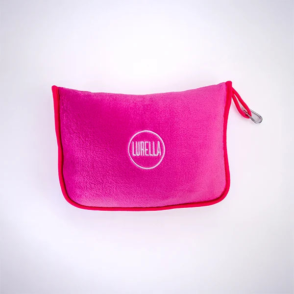 Pink Travel Pillow Blanket with Plush Pillow Comfort and Cozy Portable Blanket Design for Home, Couch, Movie Nights and Tr