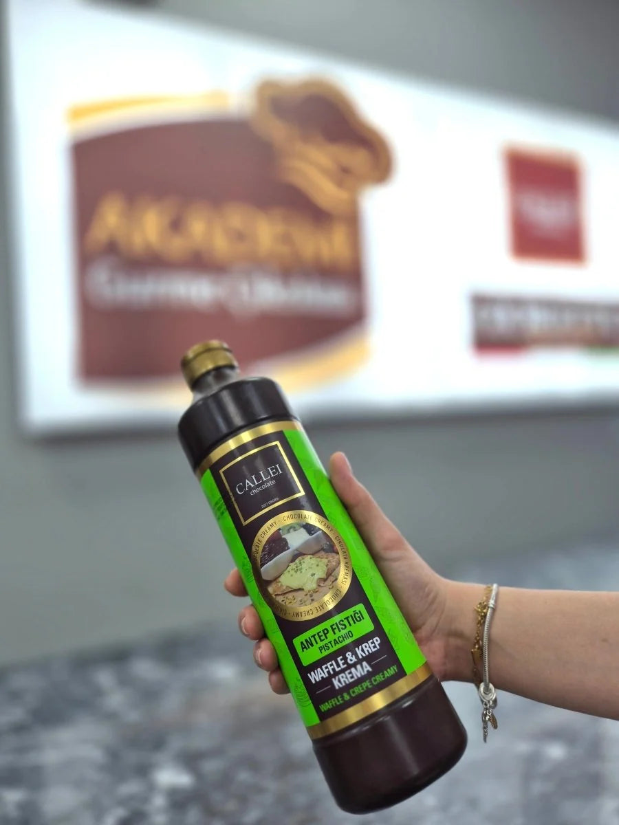 Pistachio Dessert Sauce with 6% Antep Pistachio and a Smooth Pourable Texture for Ice Cream and Pastries