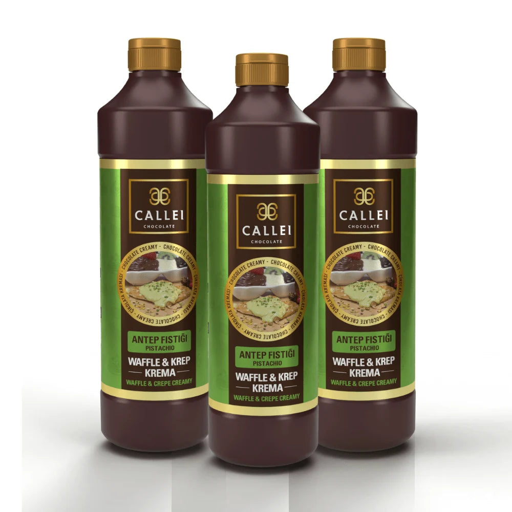 Pistachio Dessert Sauce with 6% Antep Pistachio and a Smooth Pourable Texture for Ice Cream and Pastries