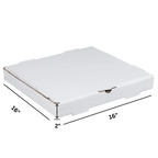 Pizza Boxes for Takeout, 16 x 16 x 2 Inches, 50 per Bundle with Quick Tab-Locking Assembly and Kraft Interior
