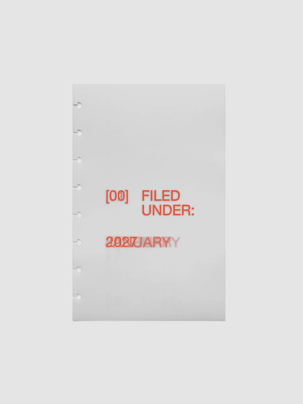 Planner Dashboard Overlays for 2027, 13 Translucent Vellum Layers Including a Front Cover and Monthly Set