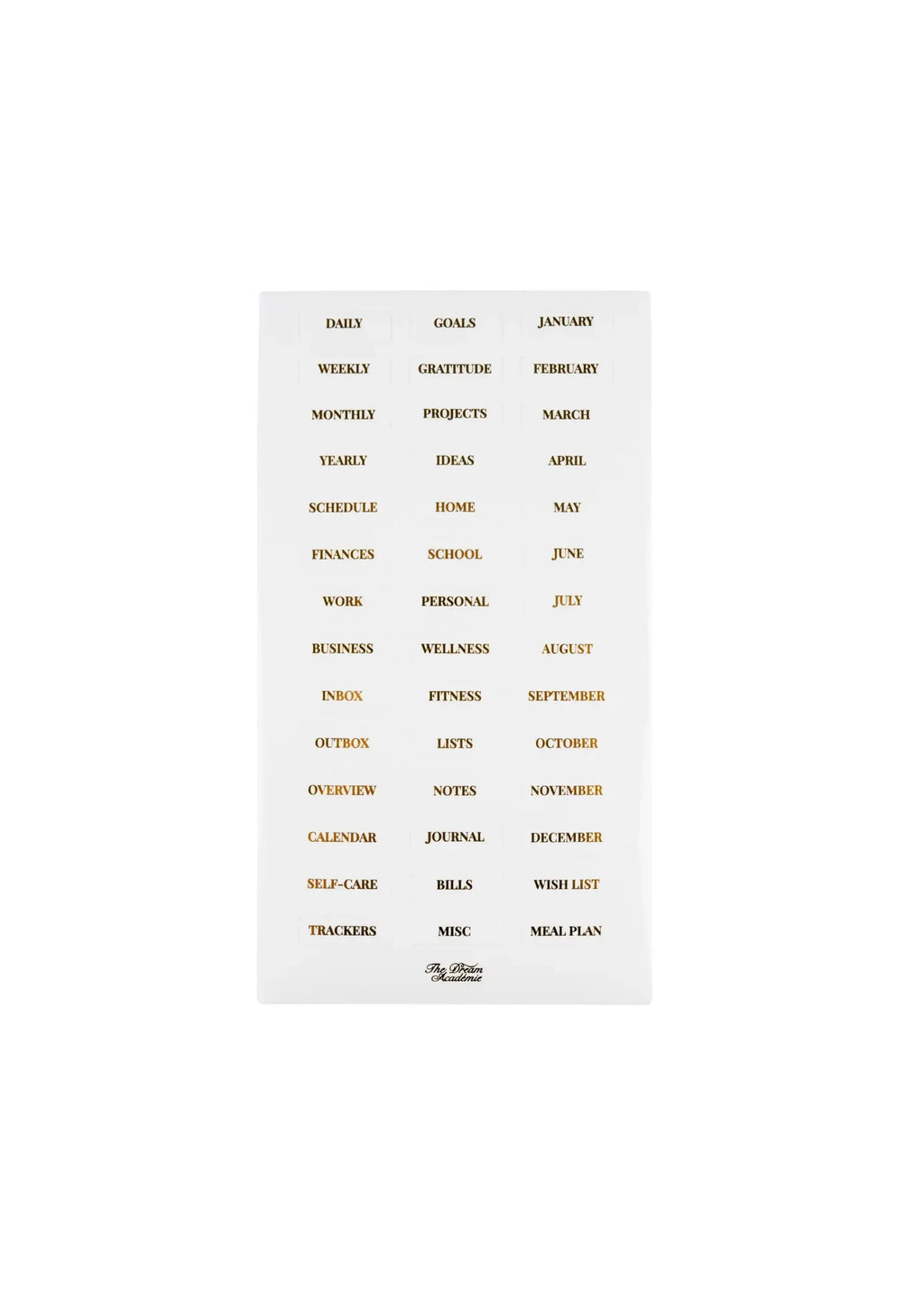 Planner Dividers Set of 6