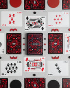 Playing Cards with Custom Minimal Modern Graphic Design for Standard Card Games and Creative Home Play
