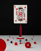 Playing Cards with Custom Minimal Modern Graphic Design for Standard Card Games and Creative Home Play