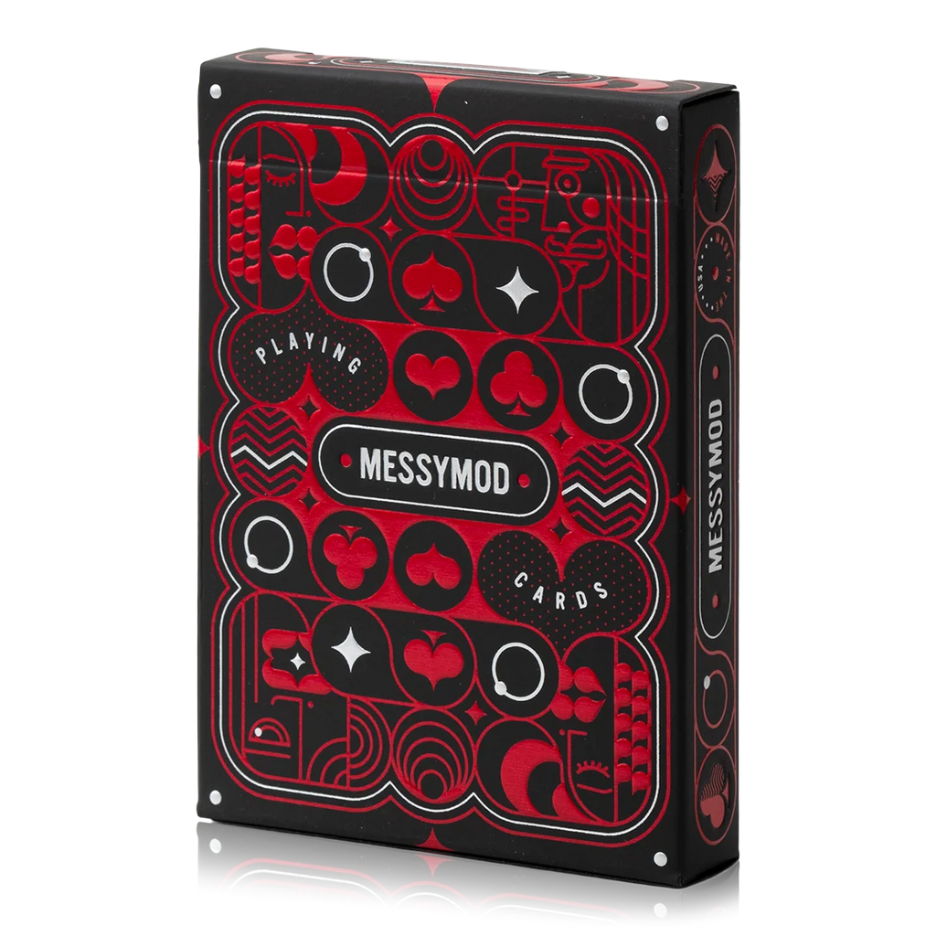 Playing Cards with Custom Minimal Modern Graphic Design for Standard Card Games and Creative Home Play