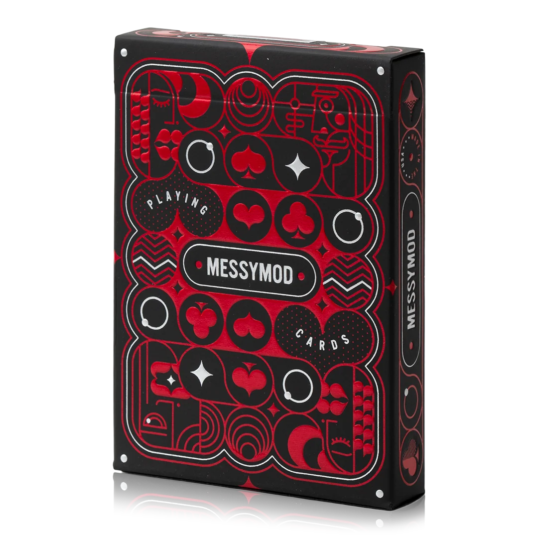 Playing Cards with Custom Minimal Modern Graphic Design for Standard Card Games and Creative Home Play
