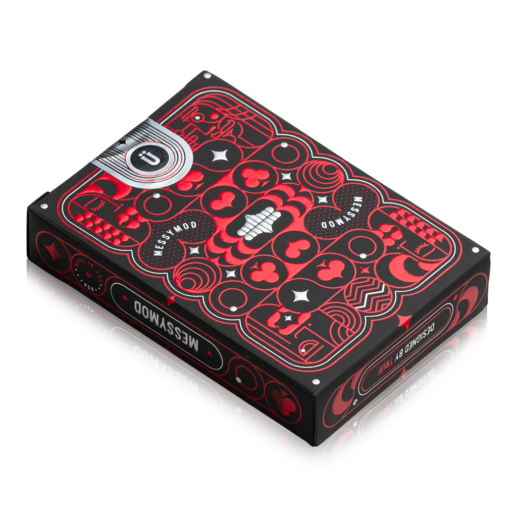 Playing Cards with Custom Minimal Modern Graphic Design for Standard Card Games and Creative Home Play