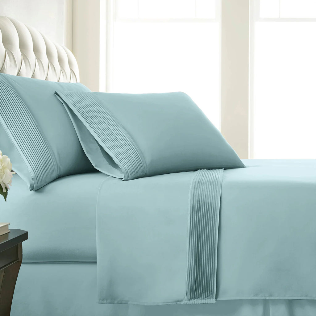Pleated Microfiber B — Sky Blue / Twin / Sky Blue / Twin XL / Sky Blue / Full / Sky Blue / Queen / Sky Blue / King / Sky Blue