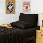 Pleated Microfiber Bed Sheet Set with 21-Inch Extra Deep Pockets for a Soft and Coordinated Bedroom
