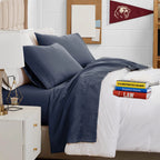 Pleated Microfiber Bed Sheet Set with 21-Inch Extra Deep Pockets for a Soft and Coordinated Bedroom