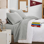 Pleated Microfiber Bed Sheet Set with 21-Inch Extra Deep Pockets for a Soft and Coordinated Bedroom