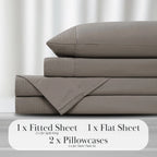 Pleated Microfiber Bed Sheet Set with 21-Inch Extra Deep Pockets for a Soft and Coordinated Bedroom