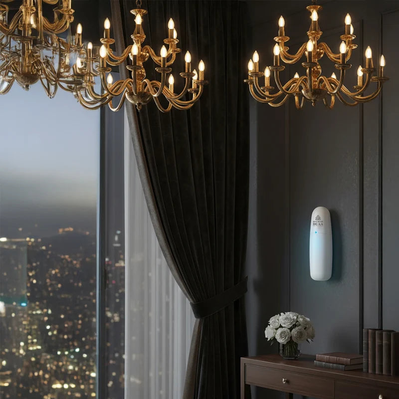 Plug-In Scent Diffuser for Bathrooms and Entryways with Waterless Fragrance and App Control