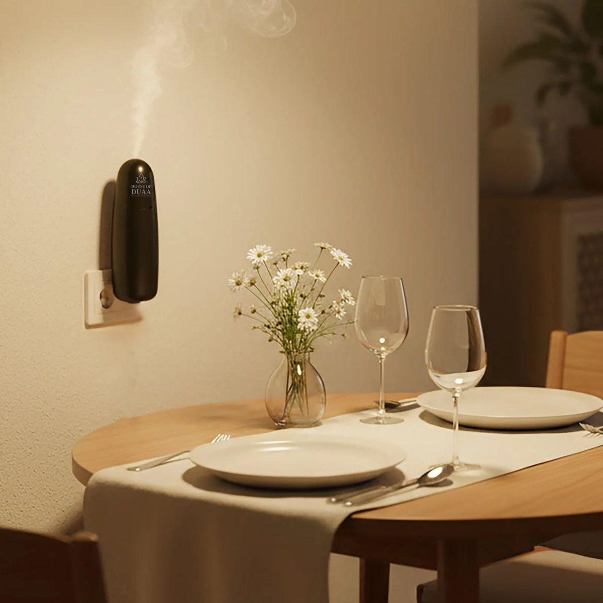 Plug-In Scent Diffuser for Bathrooms and Entryways with Waterless Fragrance and App Control