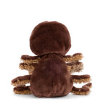 Plush Bear in a Soft Brown Spider Hoodie Featuring Spider Legs and a Web-Inspired Design for Imaginative Play