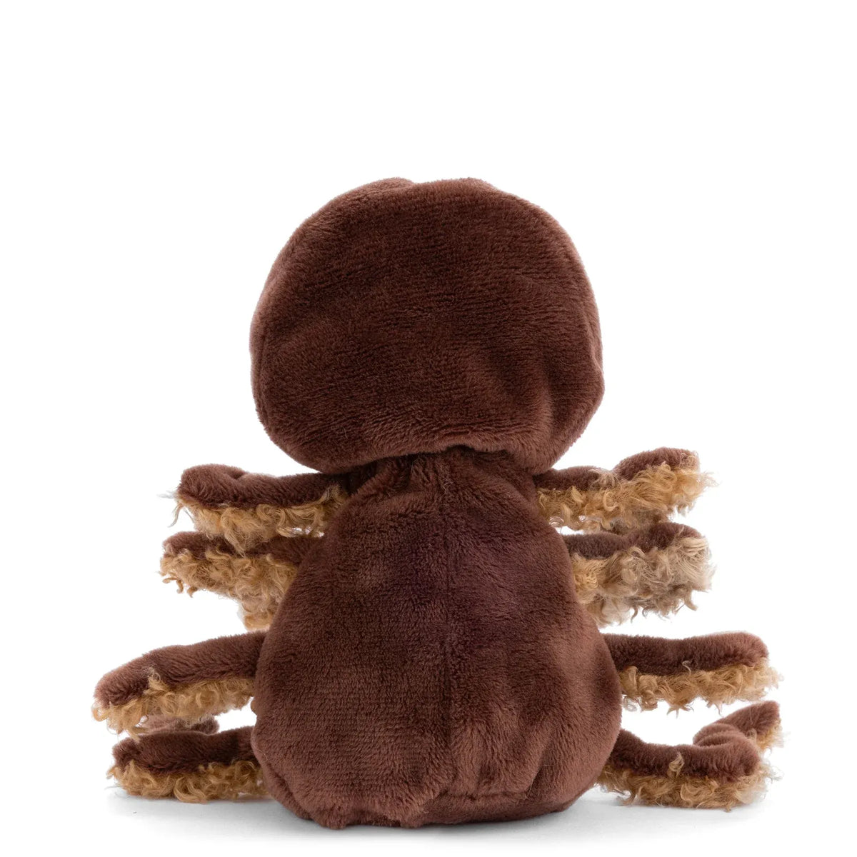 Plush Bear in a Soft Brown Spider Hoodie Featuring Spider Legs and a Web-Inspired Design for Imaginative Play