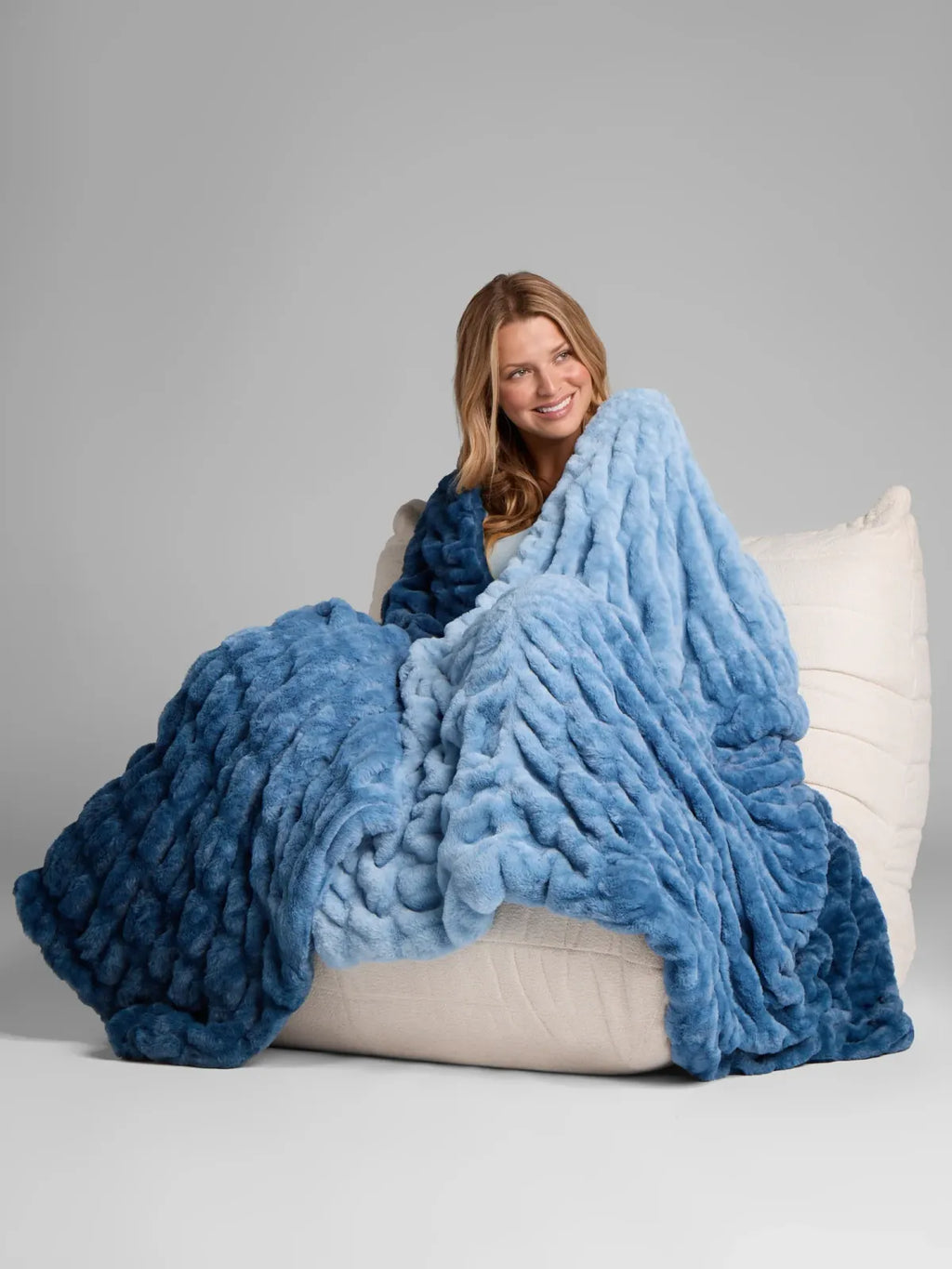 Plush Blanket for Bed or Couch w — Blue Hour / Medium / Blue Hour / Large / Blue Hour / XL Dreamer / Blue Hour / Mega Dreamer