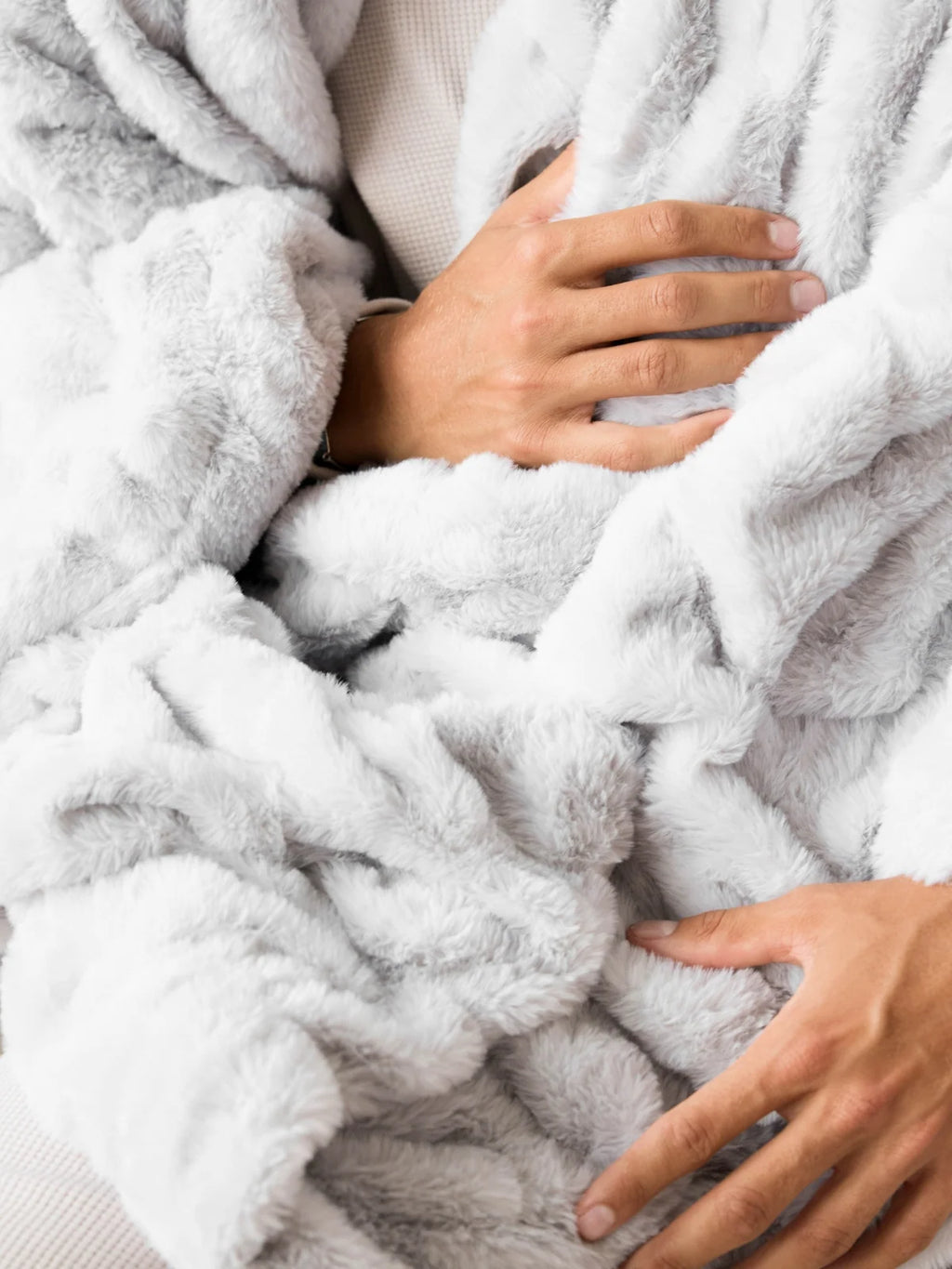 Plush Blanket for Bed or Couch with Four-Way Stretch, Four Sizes and Soft Washable Comfort