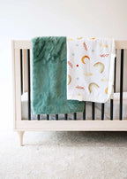 Plush Blanket in Misty Green