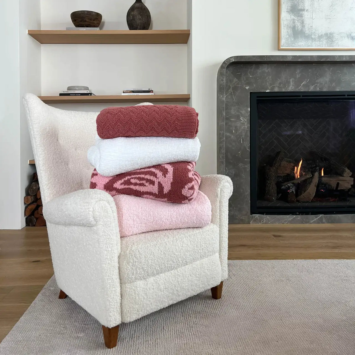 Plush Throw Blanket in 52 x 70 Inches