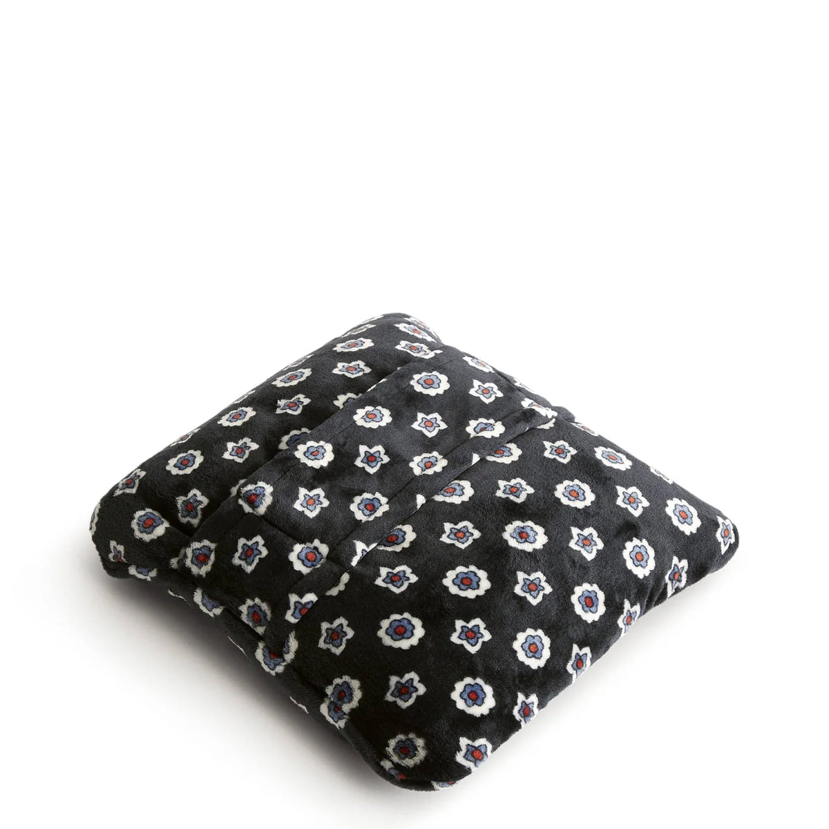 Plush Travel Blanket That Folds into a Pillow with a Trolley Sleeve for Comfortable Trips and Sofa Time