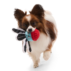 Plush Tug Dog Toy with Squeaker, Crinkle and Whip-N-Flip Limbs in Small or Medium/Large Sizes