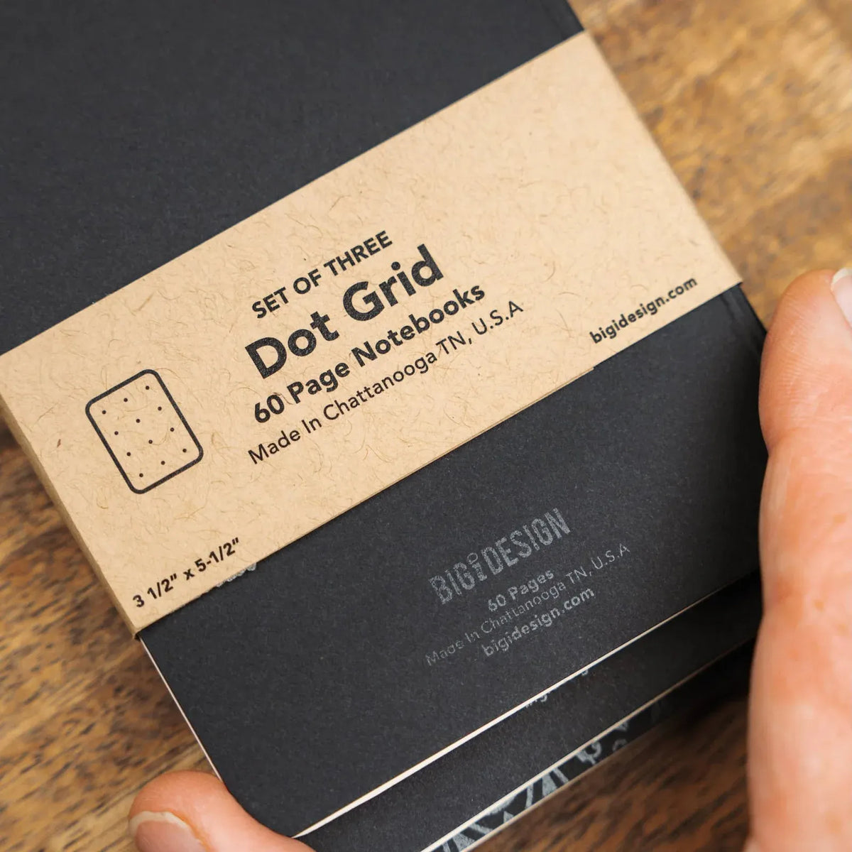 Pocket Dot Grid Notebooks in a Pack of 3
