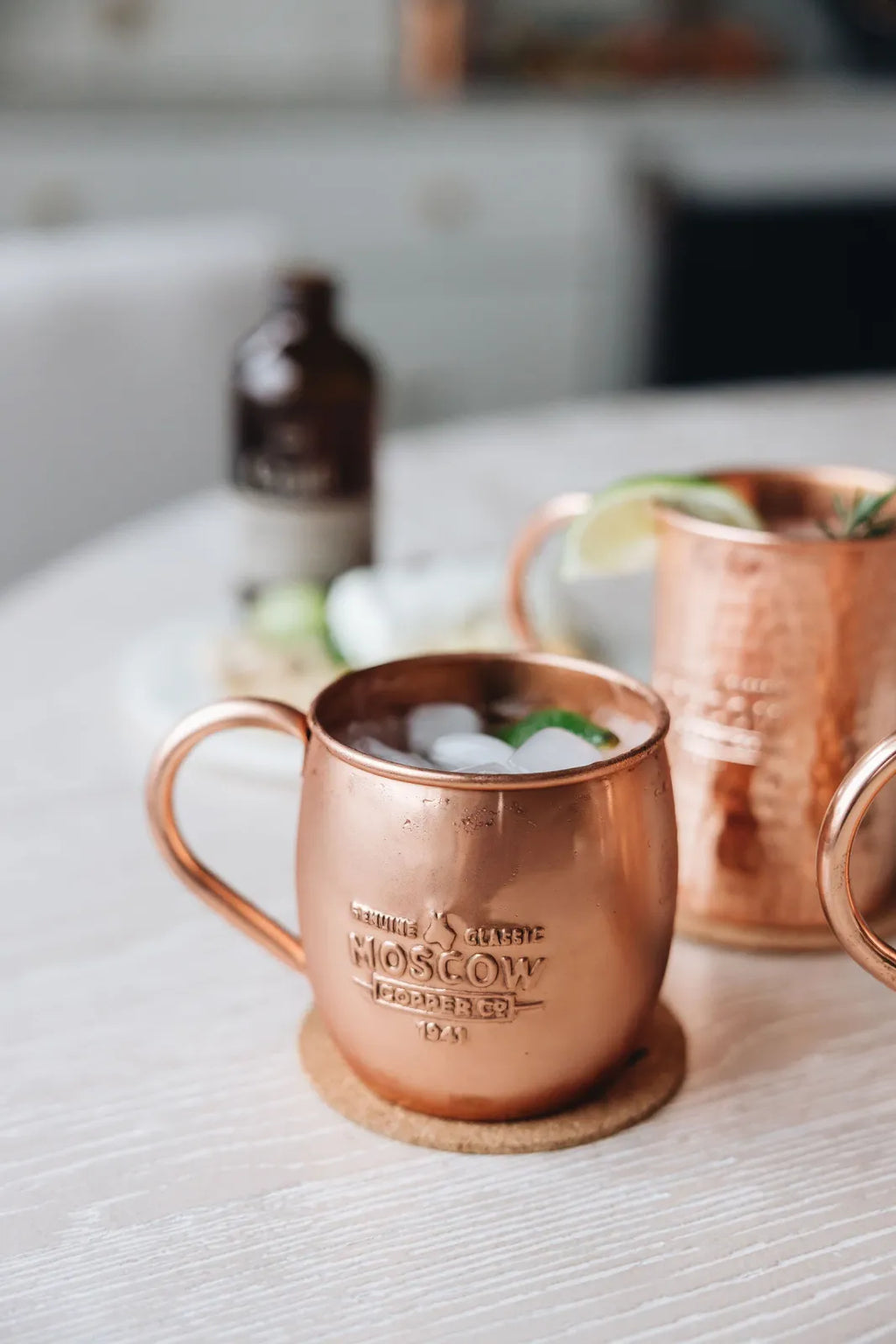 Polished 16 oz Copper Barrel Mug