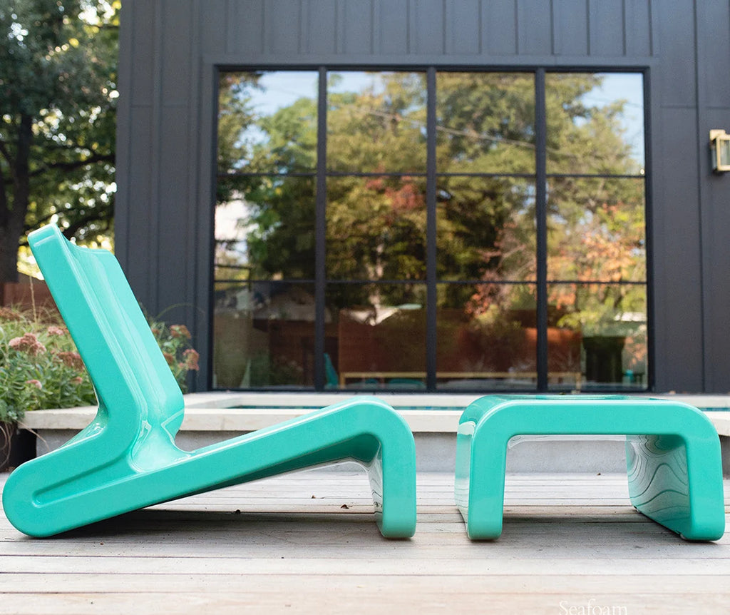 Polyethylene Resin Outdoor Ottoman