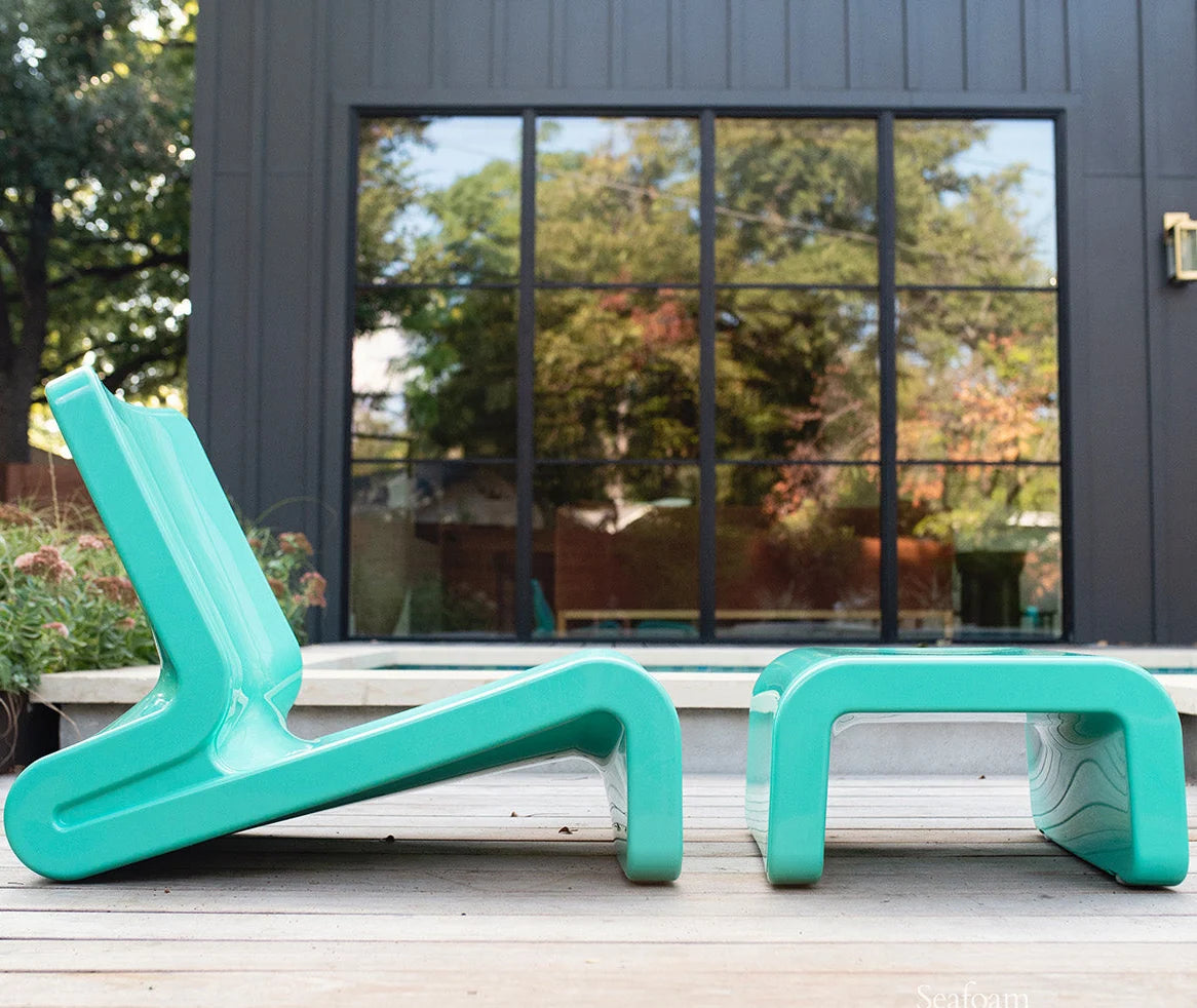 Polyethylene Resin Outdoor Ottoman