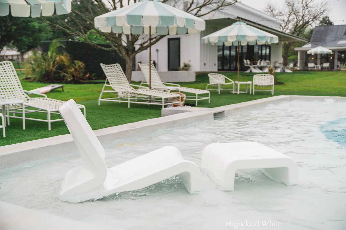 Polyethylene Resin Outdoor Ottoman