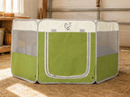 Pop-Up Chick Brooder Pen with Enclosed Octagon Design, Zippered Access and Flat-Folding Indoor Setup
