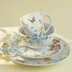Porcelain Dinnerware Set in a Floral Pattern