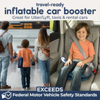 Portable Inflatable Booster Car Seat That Rolls into a Travel Bag