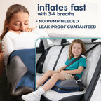 Portable Inflatable Booster Car Seat That Rolls into a Travel Bag
