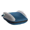 Portable Inflatable Booster Car Seat That Rolls into a Travel Bag, Navy Blue with Gray