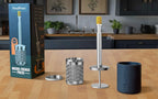 Portable Stainless Steel Coffee Press for Hot, Iced and Cold Brew with Collapsible Travel Design