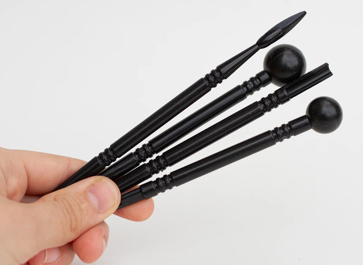 Pottery Tools Set with Over 20 Shaped Tools and Sponge for Miniature Throwing and Hand-Built Ceramics