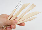 Pottery Tools Set with Over 20 Shaped Tools and Sponge for Miniature Throwing and Hand-Built Ceramics