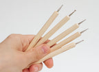 Pottery Tools Set with Over 20 Shaped Tools and Sponge for Miniature Throwing and Hand-Built Ceramics