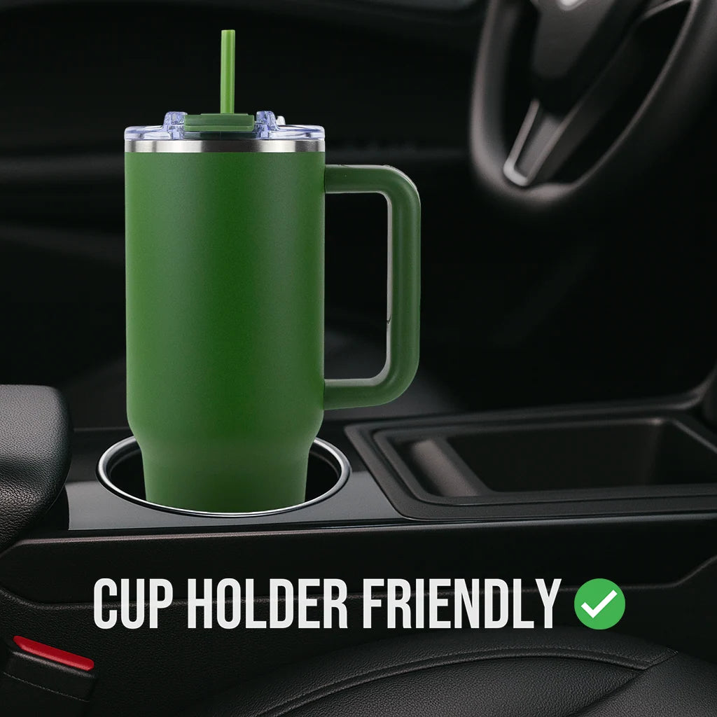 Powder-Coated 40oz Tumbler