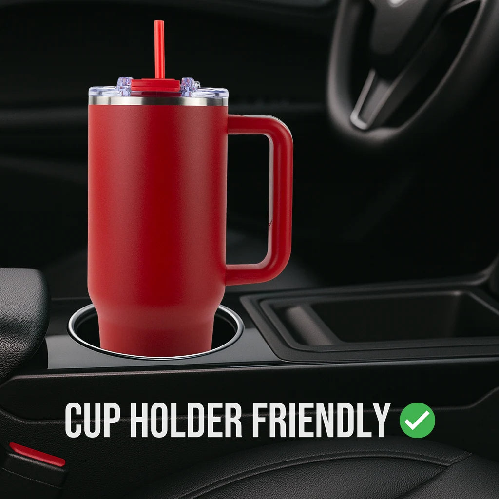 Powder-Coated 40oz Tumbler