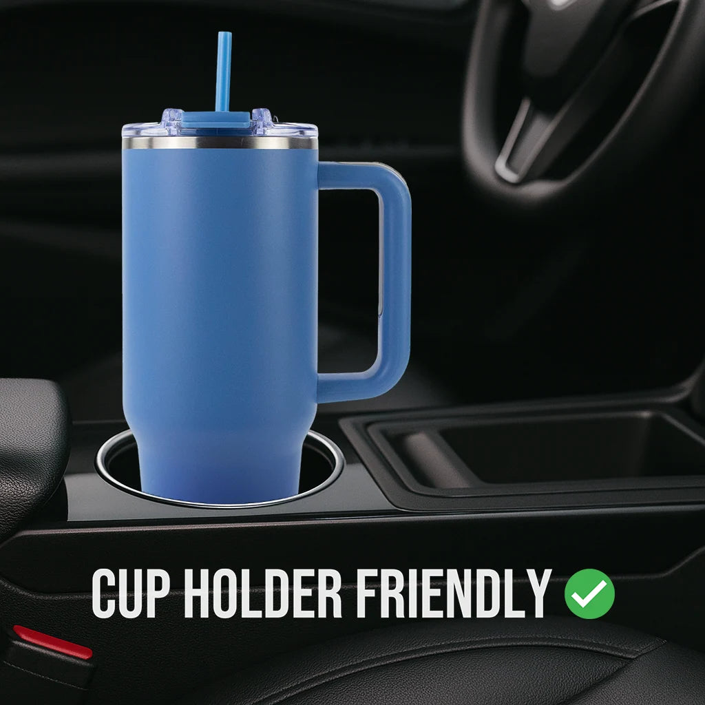 Powder-Coated 40oz Tumbler