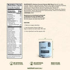 Powdered Milk in a #10 Can with 30 Essential Nutrients per Serving for Everyday Drinks and Baking